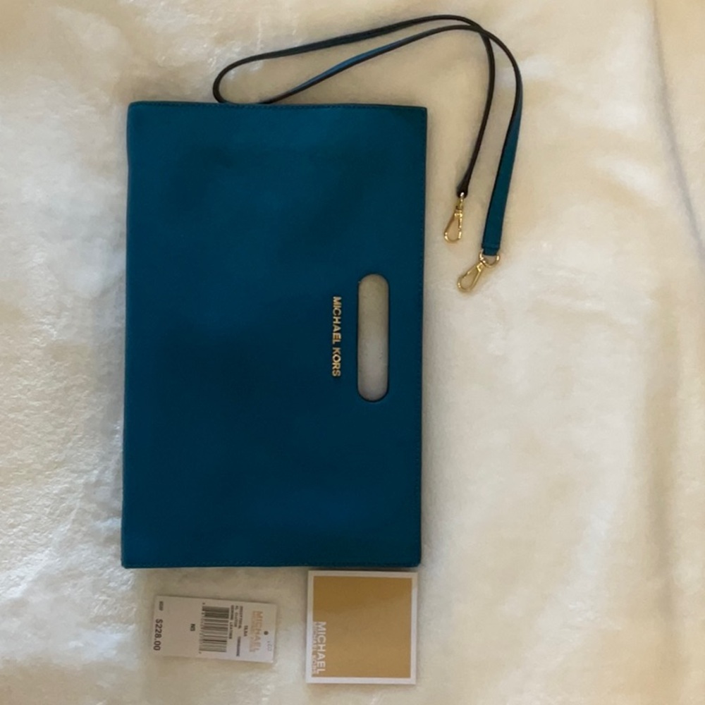 Michael Kors Tilda Leather Clutch